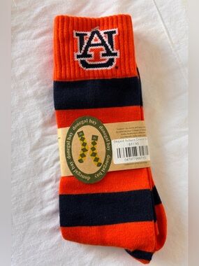 Donegal bay socks -University of Auburn striped NEW